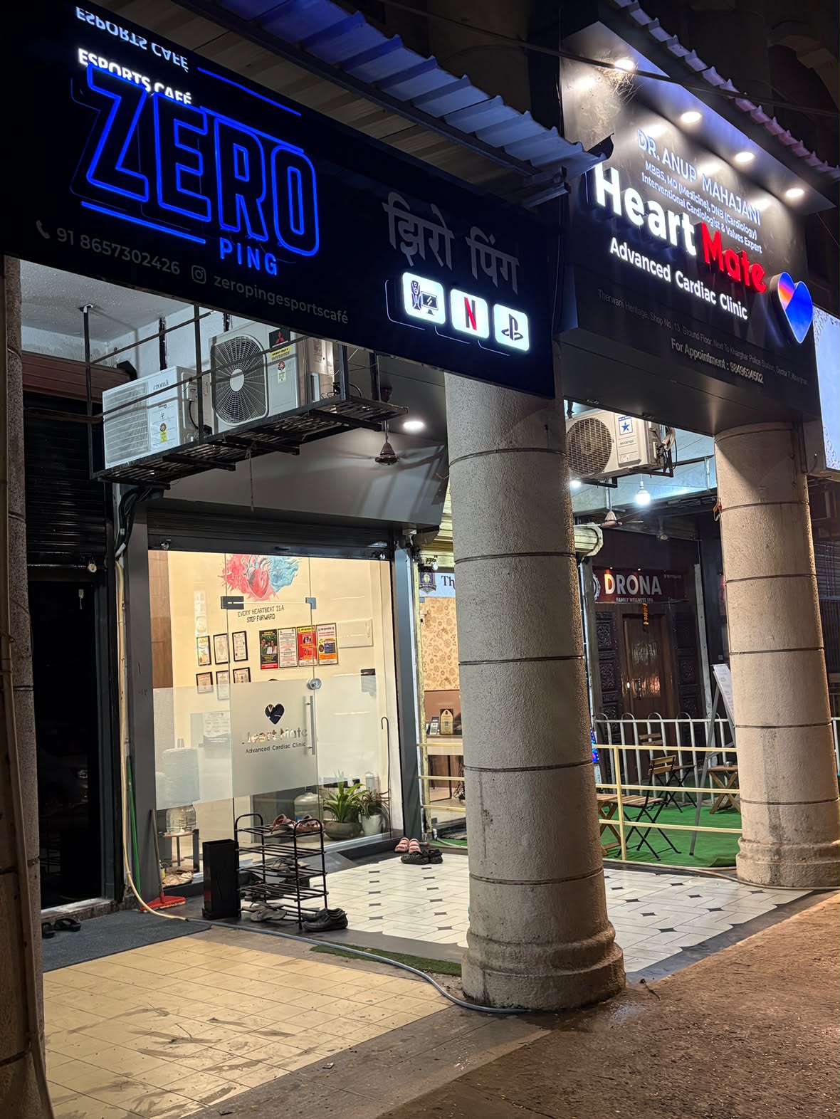 ZeroPing Esports Café gaming setup Kharghar